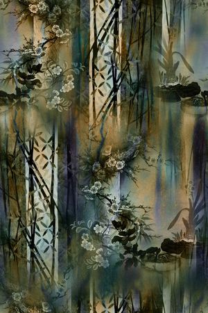 香云纱印花花型图片