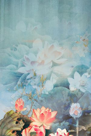 复古印花花型图片