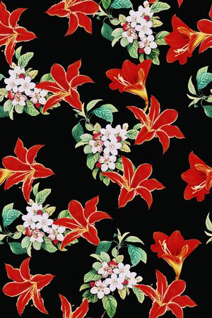数码花型印花花型图片