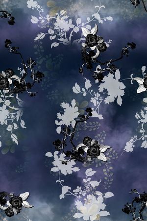 复古印花花型图片