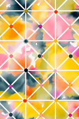 水彩印花花型图片