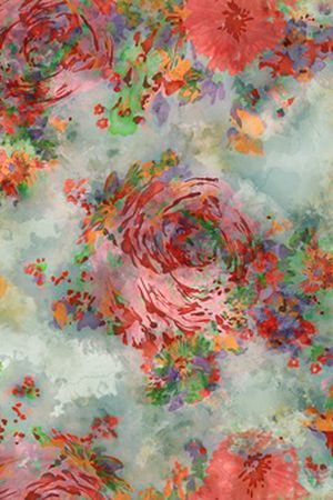 水彩印花花型图片