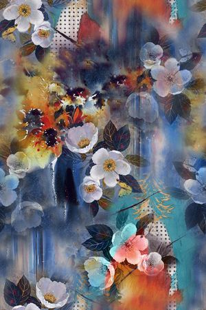 香云纱印花花型图片