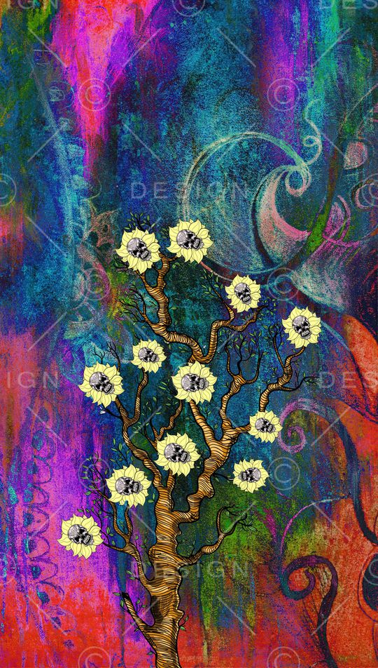 油画花型印花花型图片