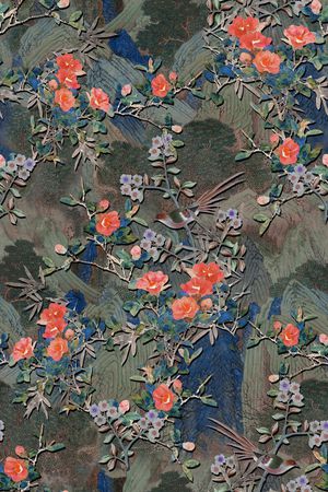鸟印花花型图片