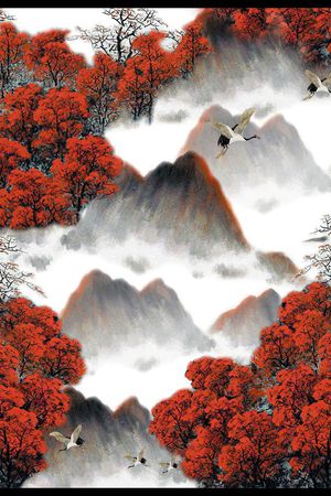 传统花型印花花型图片