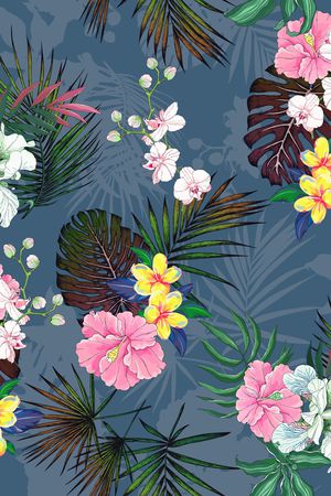 花卉印花花型图片