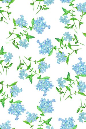小蓝花印花花型图片