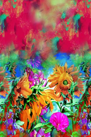 定位花印花花型图片