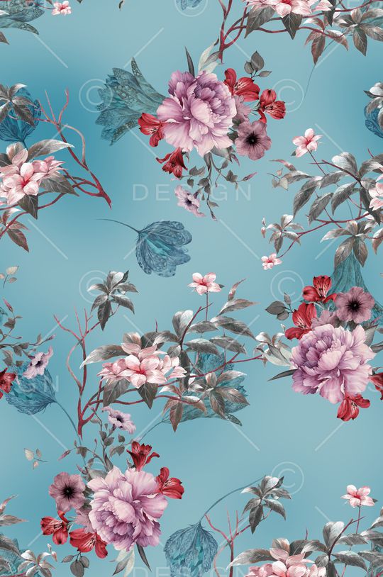 植物印花花型图片
