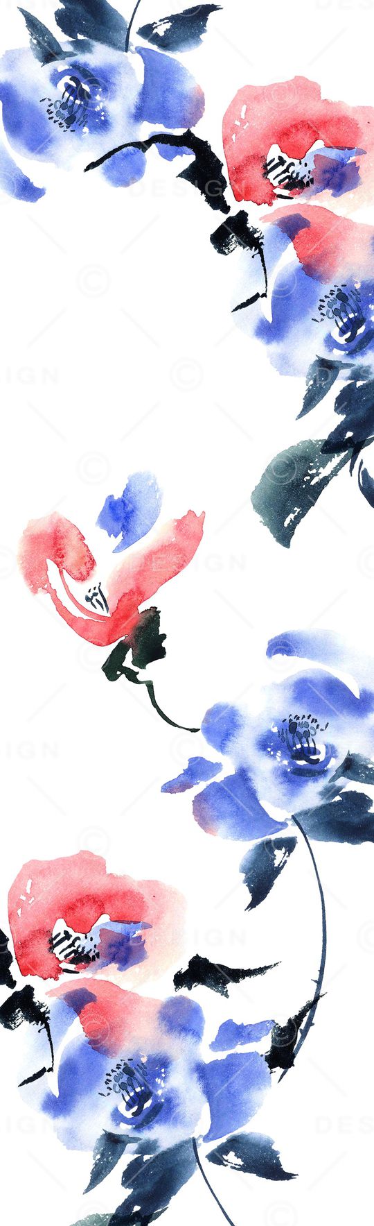 植物印花花型图片