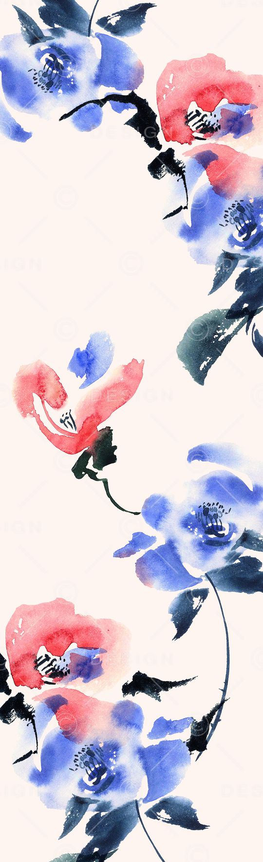 植物印花花型图片