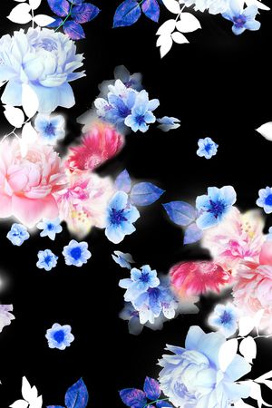 花卉印花花型图片