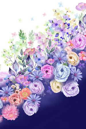 定位花印花花型图片