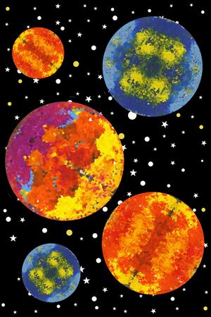 星空印花花型图片