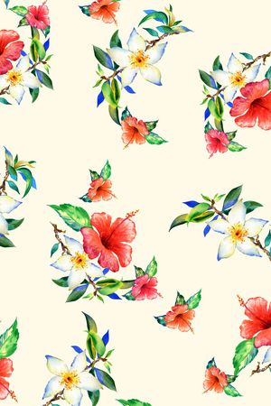 树枝印花花型图片