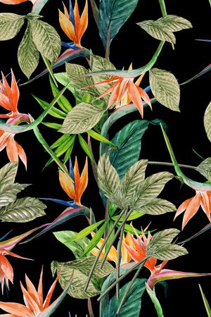 天堂花印花花型图片