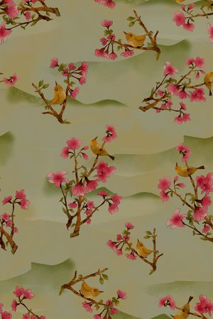 花卉印花花型图片