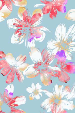 花卉印花花型图片