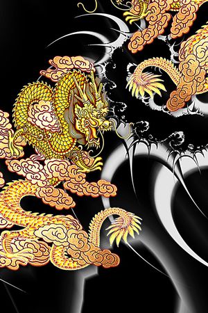 复古印花花型图片