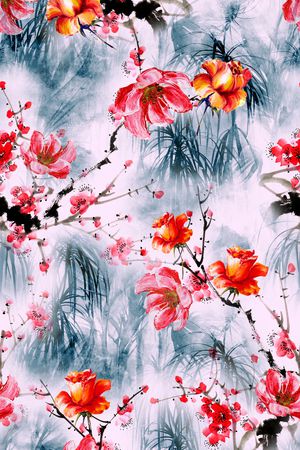 花卉印花花型图片