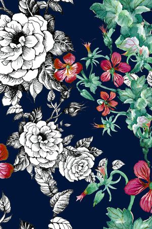 花卉印花花型图片