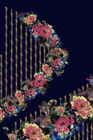 定位花印花花型图片