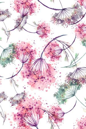 水彩印花花型图片