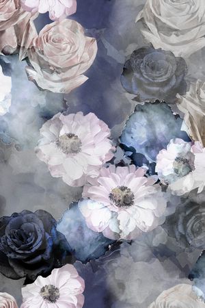 抽象花卉印花花型图片