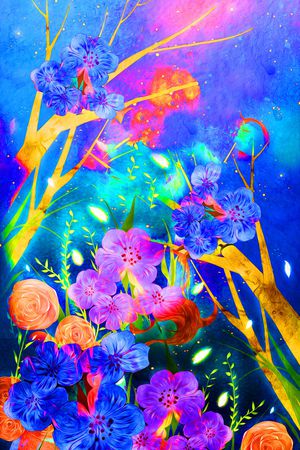 定位花印花花型图片
