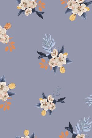 花卉印花花型图片