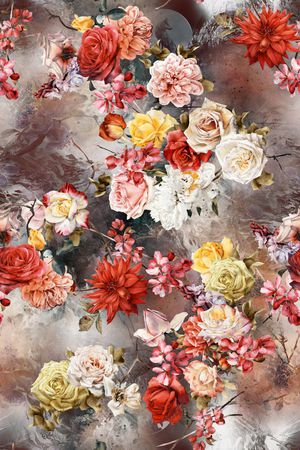 花卉印花花型图片