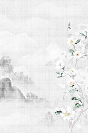 水彩印花花型图片