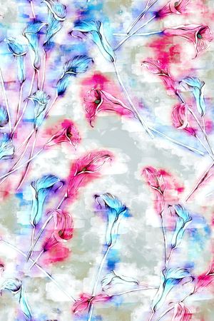 花卉印花花型图片