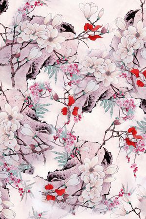 花卉印花花型图片
