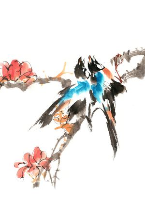 鸟印花花型图片