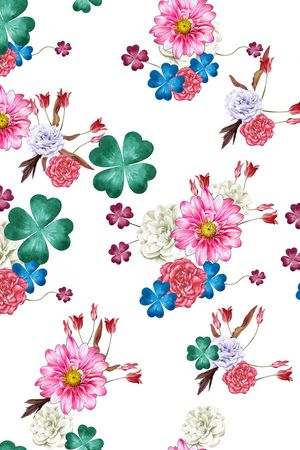 花卉印花花型图片