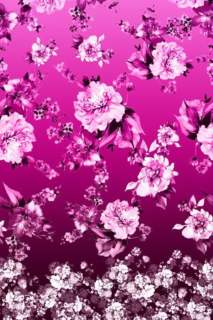定位花印花花型图片