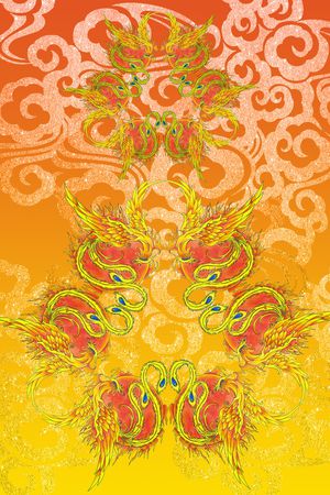 复古印花花型图片