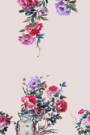 绣花花型印花花型图片