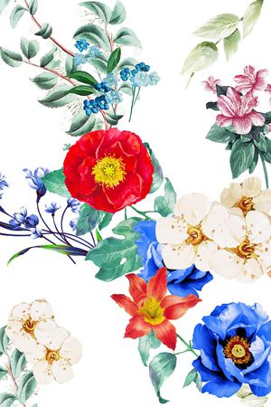 花卉印花花型图片