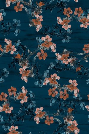梅花印花花型图片