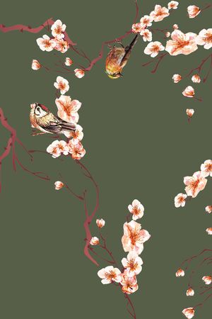 花卉印花花型图片