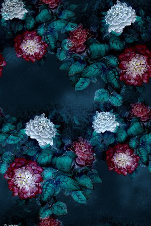 大牌风印花花型图片