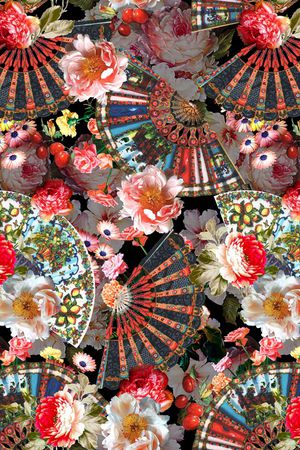 花卉印花花型图片