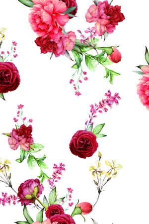 花卉印花花型图片