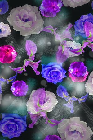 花卉印花花型图片