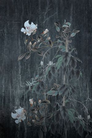 中国风定位花印花花型图片