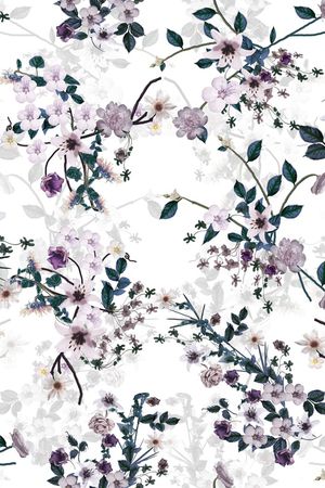 花卉印花花型图片