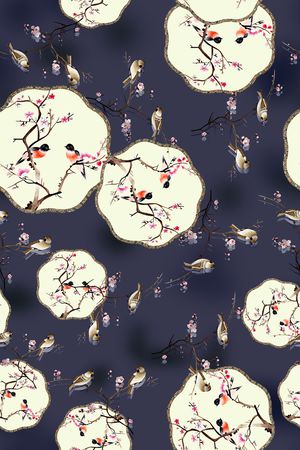 绣花花型印花花型图片